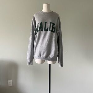 Brandy Melville John gelt malibu gray sweatshirt one size